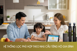 Tư vấn chọn hệ thống lọc phù hợp theo nhu cầu từng hộ gia đình